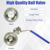Stainless Steel Ball Valves Metal Threaded Water Pipe Connector 3/4inch Garden Hose Shut Close Valves Water Pipe Fitting