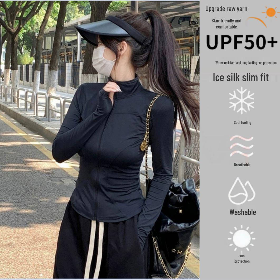 

Women s Slim UV-Protective Yoga Hoodie - Cool Touch, Breathable, and Lightweight XL (121-140 cm)