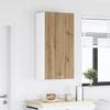 Hanging Cabinet with Door Artisan Oak and White 50 X 31 X 100 Cm