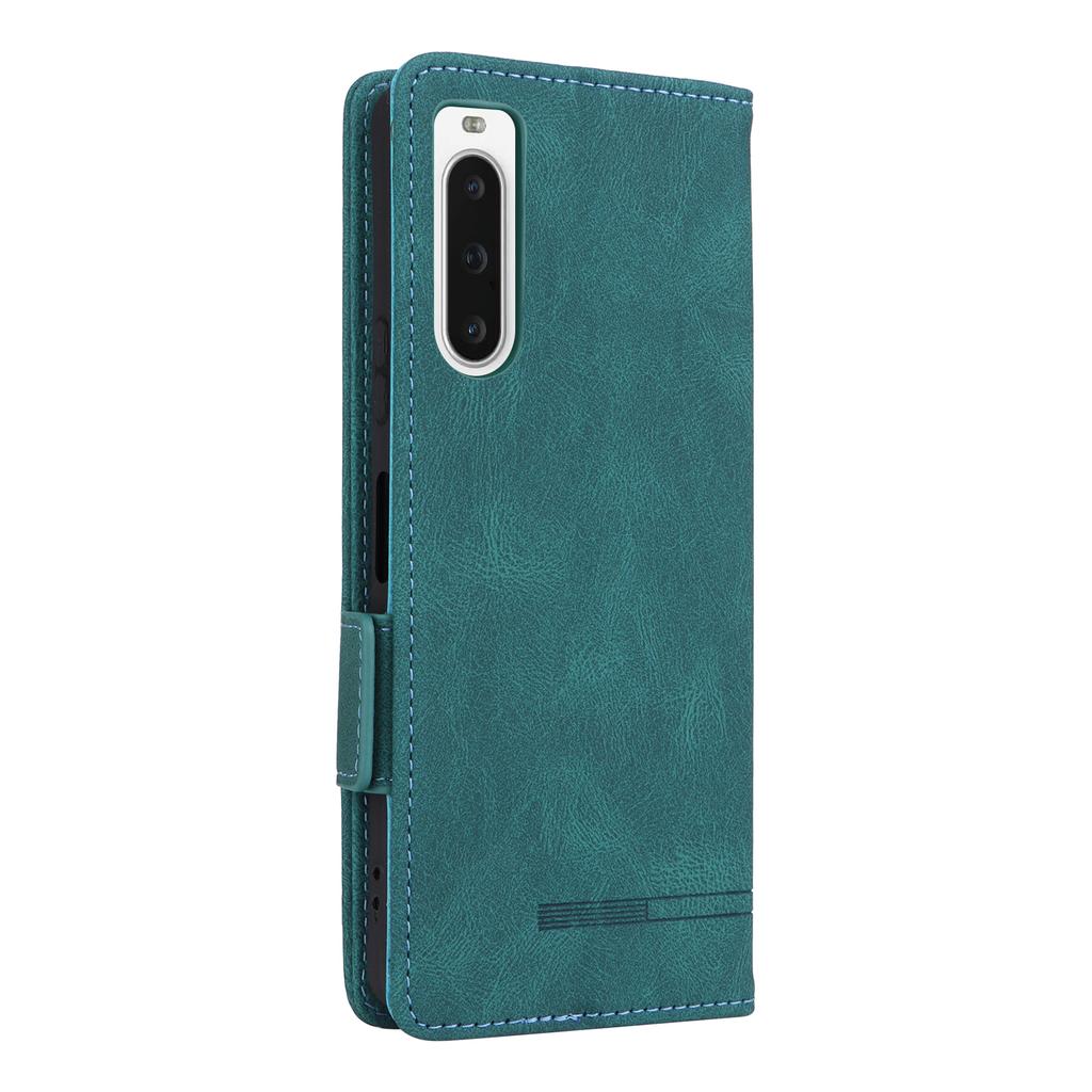Para Sony Xperia 10 V Capa Carteira de Celular Couro PU Decoração de Ferragens Suporte Capa de Celular