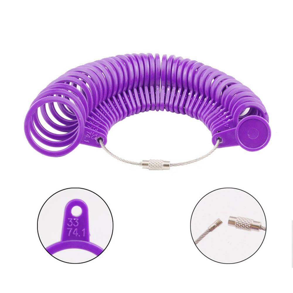 Portable Jewelry Size US/UK Standard Jewelry Measurement Loop Jeweler Gauge Tool Ring Finger Sizer