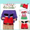 Plush Cotton Christmas Hat Elf Pant Santa Cap Decor