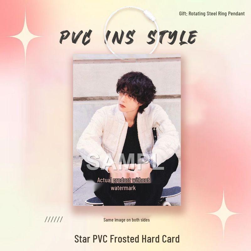 Wang Yibo Star Card Idol PVC Pendant for Ita Bag Decoration