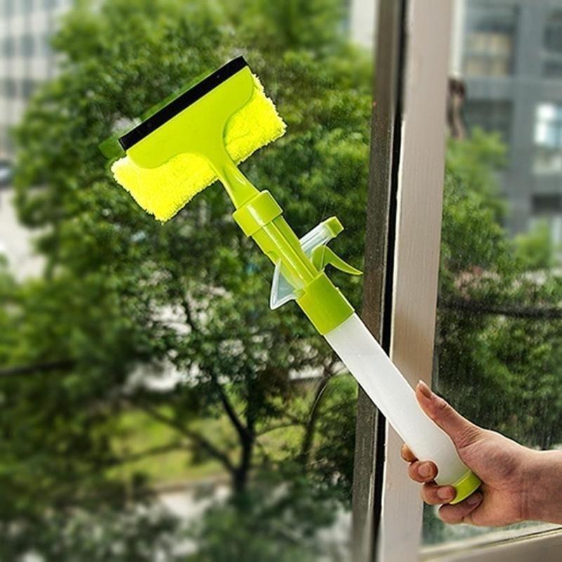 Multi-function One, Body-style Glass Cleaning Tool Glass Scraping Window Double-sided Cleaner