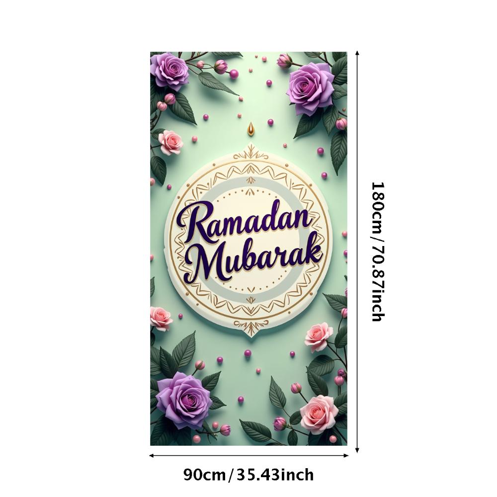 

Ramadan Decorations Ramadan Mubarak Banner Gold Moon Mosque Lantern Eid Mubarak Party Backdrop Islamic Muslim Home Decor Kareem