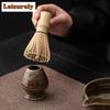 Retro Coarse Pottery Tea Set Complete Set Aesthetic Japanese Matcha Set Kit Tea Brush Stand Tea Ceremony Kitchen Bar Supplies
