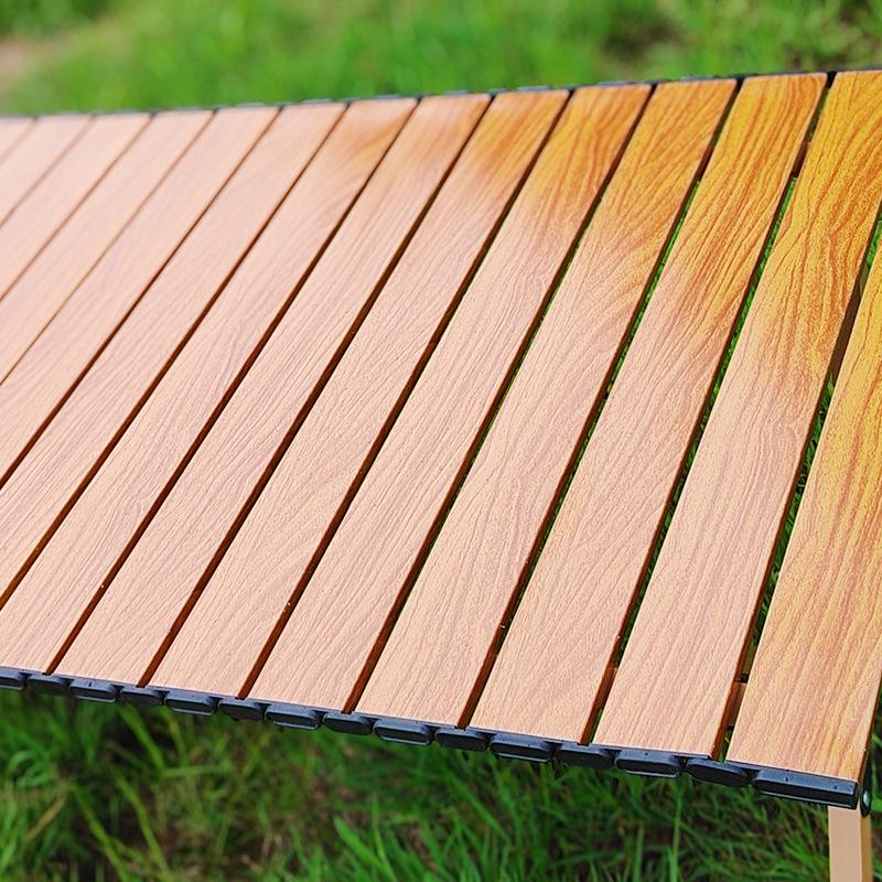 Portable Outdoor Carbon Steel Folding Table for Camping and Picnics