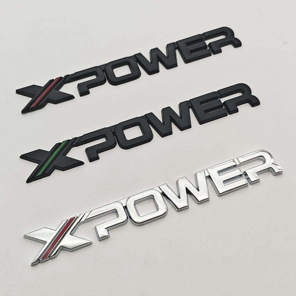 3D Metal Chrome Black Car Sticker Letters X-POWER Logo Xpower Emblem Rear Trunk Badge for MG4 GT MG 3 5 6 7 ZS Mulan Accessories bfl2