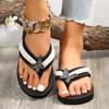 Fashion Fashion Pearl Decor Flip Flops for Women Summer Comfort Non Slip Beach Slippers Woman Shiny Crystal Butterfly Platform Sandals