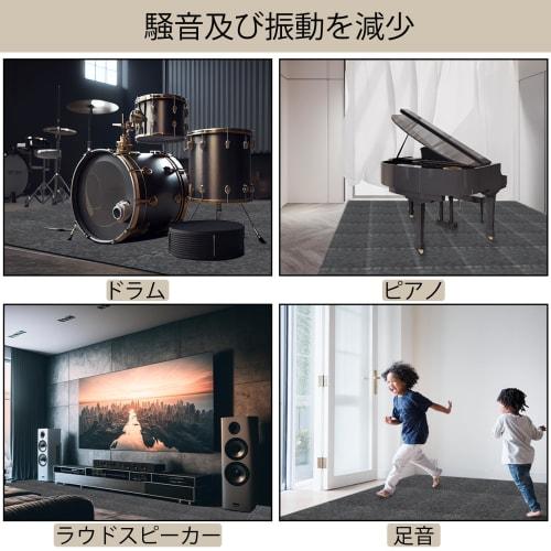 TroyStudio Thick Soundproofing Floor Mats, 16-Piece Set, 11.7 X 11.7 X 0.9 Inches (28 X 28 X 0.9 Cm), High-Density Play Mats, Soundproofing, Soundproo