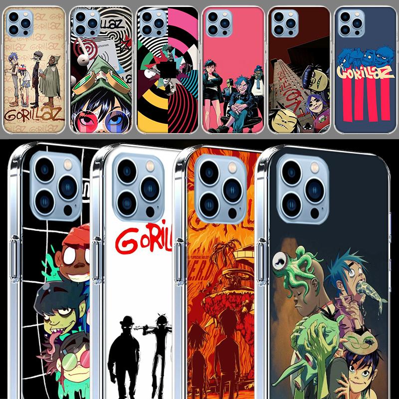 Gorillaz Anime Cases Phone Case For Iphone 17E 16E 17 Air 16 Pro Max 15 Pro 14 Plus 11 13 12 Mini Cover Cases Compatible with Su