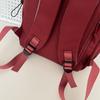 Schoolbag Women's Solid Color Backpack For Middle School Students