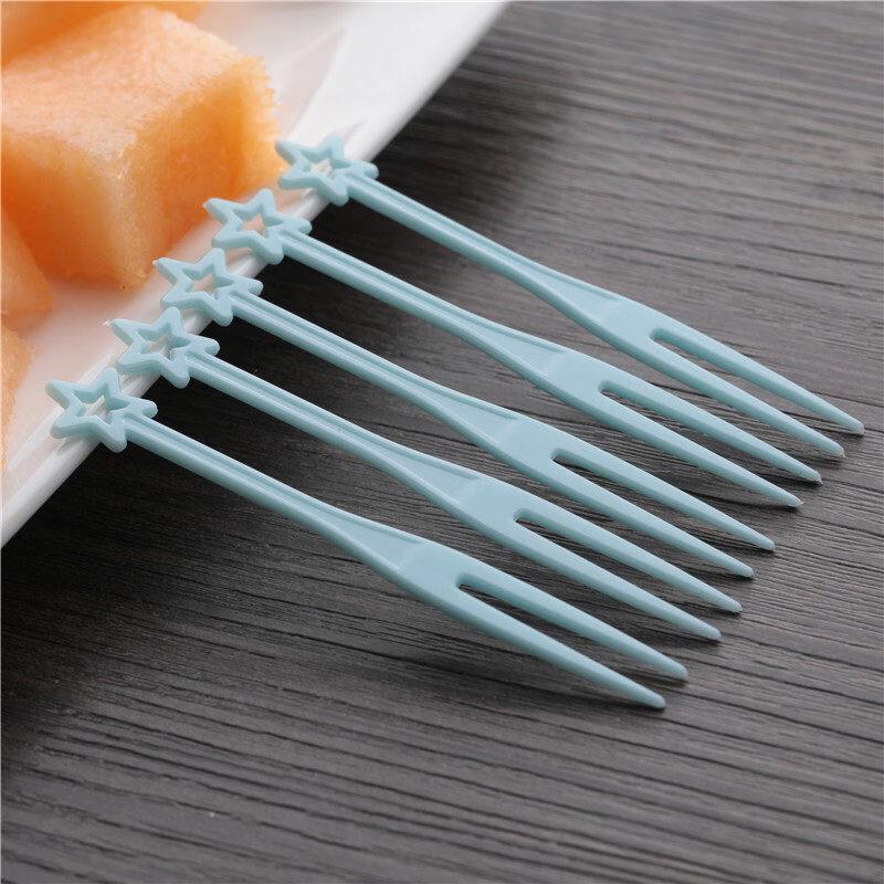 Kashicong Disposable Plastic Fruit Forks