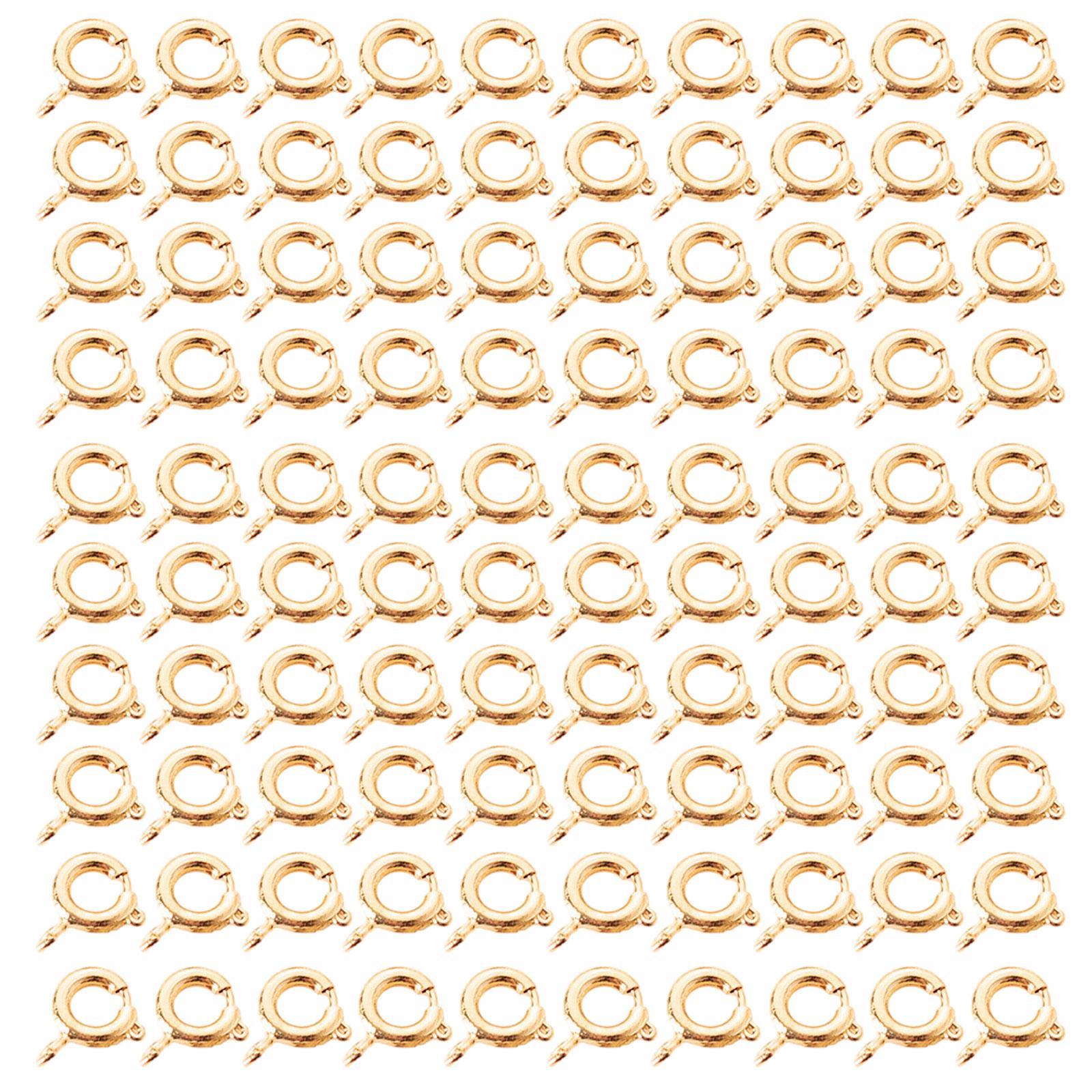 

100 шт. Практичные застежки-цепочки с открытыми соединительными кольцами, аксессуары для изготовления ювелирных изделий на заказ, простые в использовании пряжки для удлиняющих цепочек разноцветный