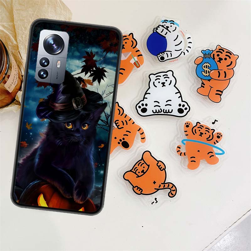 Halloween Magic Cat Phone Case For Xiaomi Poco X7 X6 M8 M7 M6 M4 M3 X4 Pro F7 Ultra M5S Mi 14 14T 15 15T 12T 10T Pro 12S 12 11 L