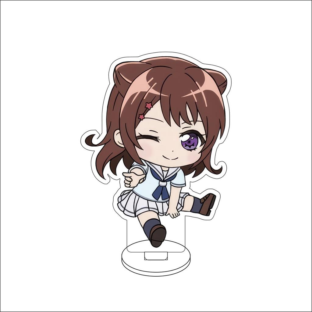 10CM Anime BanG Dream! Figure Stand Model Tsukushi Futaba/Nanami Hiromachi/Mashiro Kurata Cute Desk Decor Standing Sign Gifts