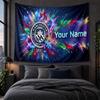 Personalized Tapestry Wall Hanging Manchester City Pattern Art Background Cloth