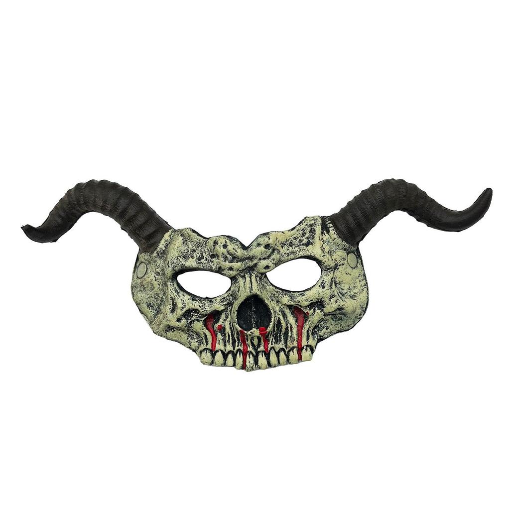 Halloween Skull Carnival Mask - PU Masquerade Costume Prop
