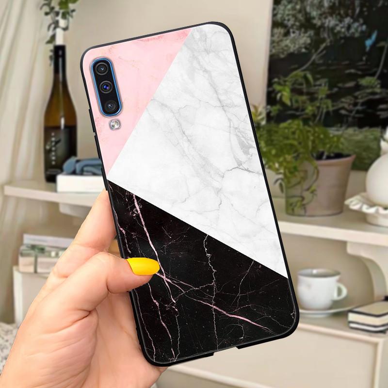 Phone Case For Samsung Galaxy A30s A50 Case Cute Silicone Black Back Covers on For Coque Samsung A50 s A50s A 30s Cover Bumper