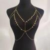 Waist chain feminine minimalist temperament sequined fringed waist bikini chest chain beach style nightclub sexy body chain