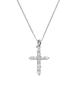Macier Mini Cross Pendant Necklace