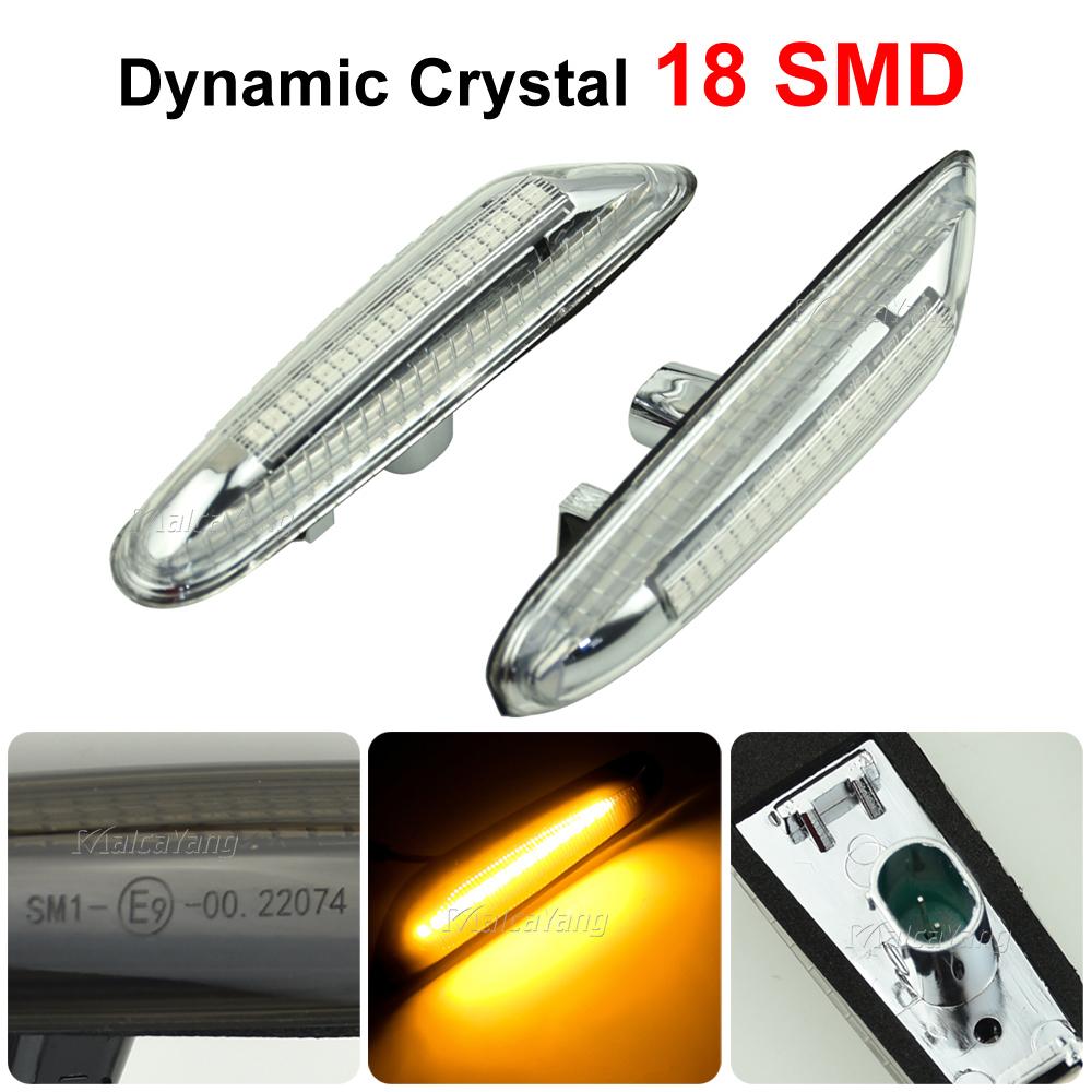 

1 пара динамических светодиодных указателей поворота для автомобиля, боковые габаритные огни для BMW E46 E90 E87 X3 E83 X1 E84 X5 E53 E91 E92 E60 E61 E81 E82 E88