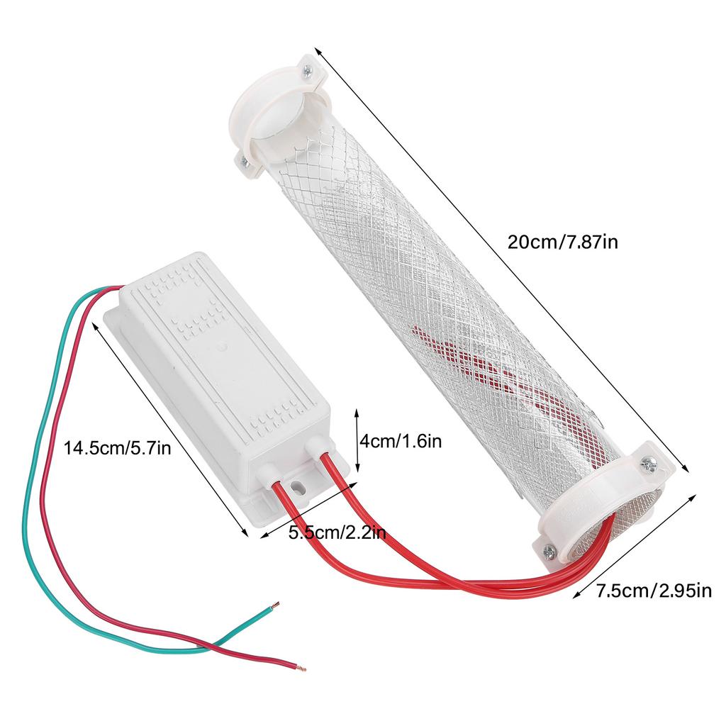 20g Ozonator   Purifier Cleaner   Generator Tube for   Equipment Dehumidifier Refrigerator