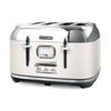 Muse - Toaster - 1800w - 4 Slots - Collection of Inspiration - Cream/stainless Steel - Ms131sc