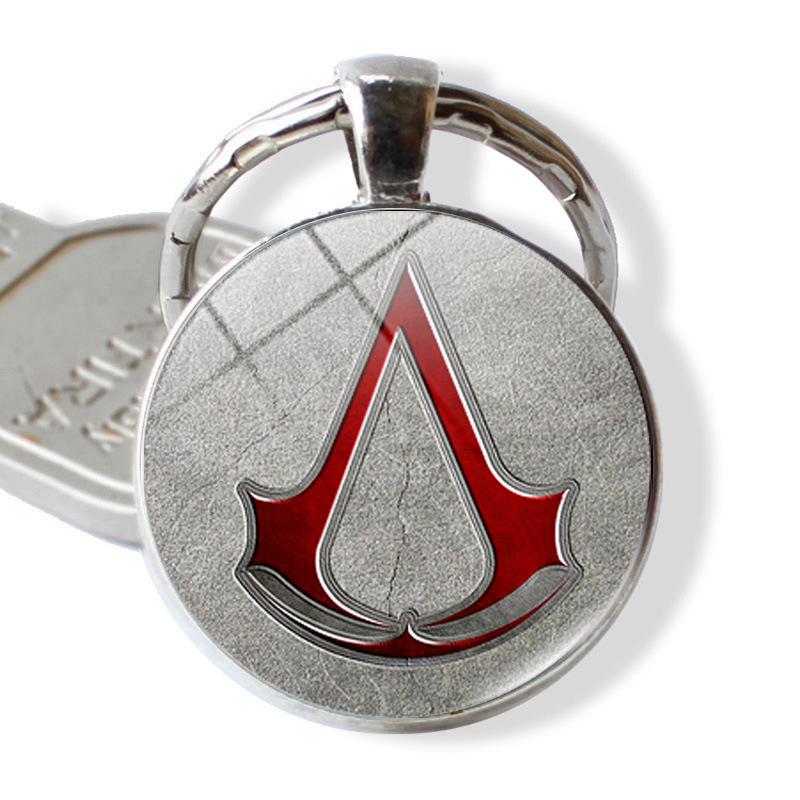 Assassin's Creed Metal Embossed Ring Keychain Pendant