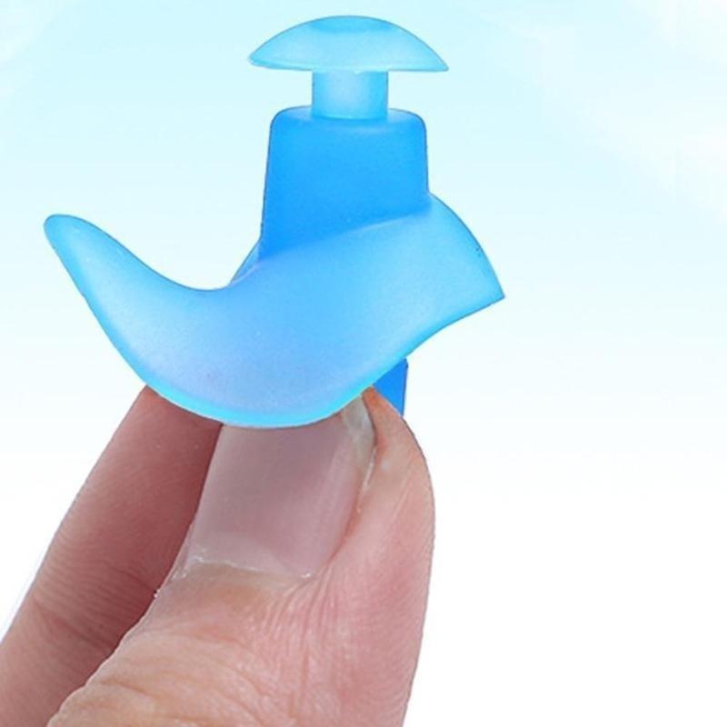 NEW Spiral Silicone Swimming Diving Screw Earplugs Waterproof RF