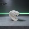 Personalized Craft Gift with Sharp Snake Ornament Head 3D Printed Desk Sculpture Teeth Novelty Home Accents Realistic Animal Figurine