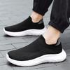 Women's Black Pink Blue Grey Sport Shoes Men Casual Slip on Socks Shoes Couple Jogging Sneakers for Students Plus Size