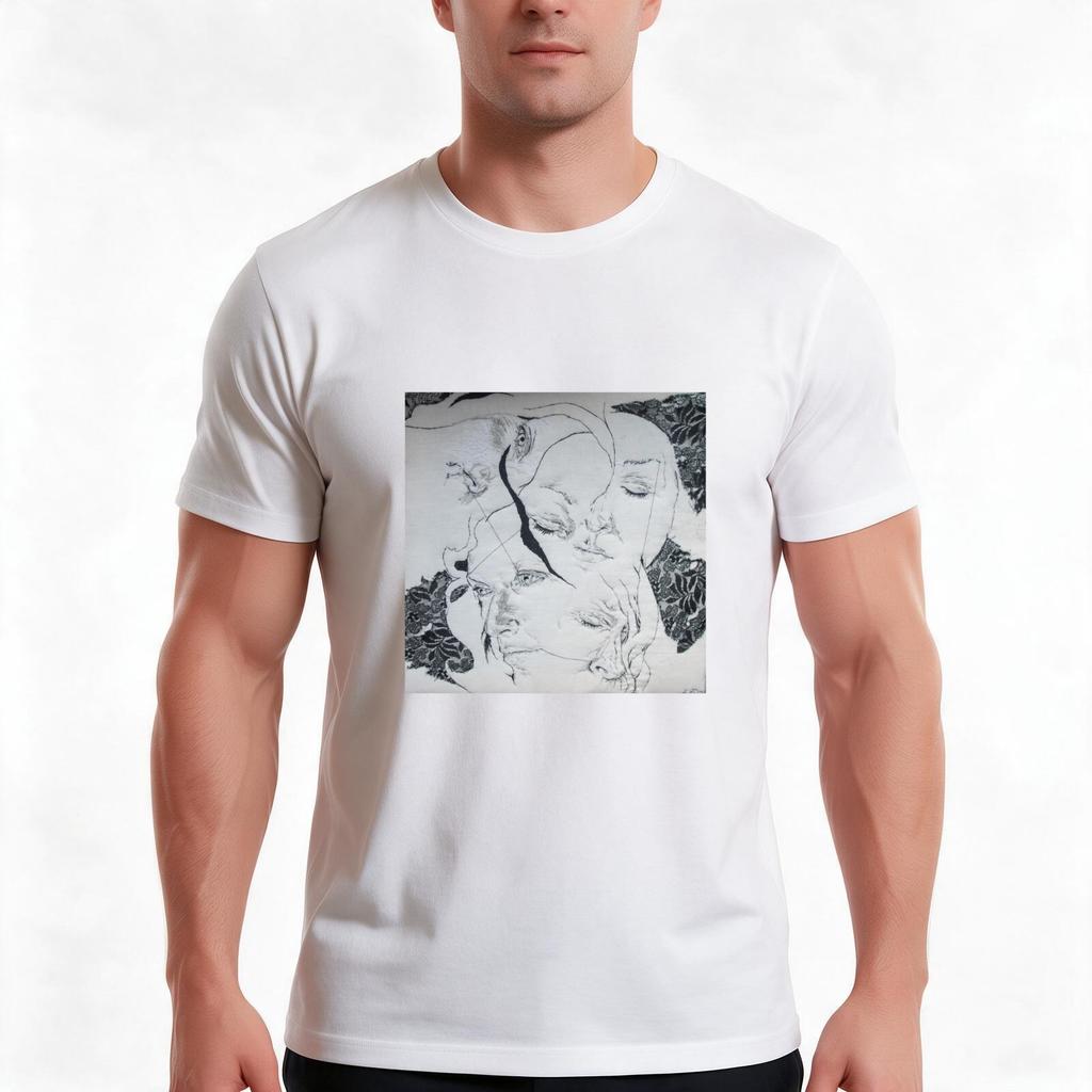 Daydream In The Flowers Art TShirt Summer Casual Cotton Tee Oversized Streetwear Tops Vintage Graphic Print Cotton