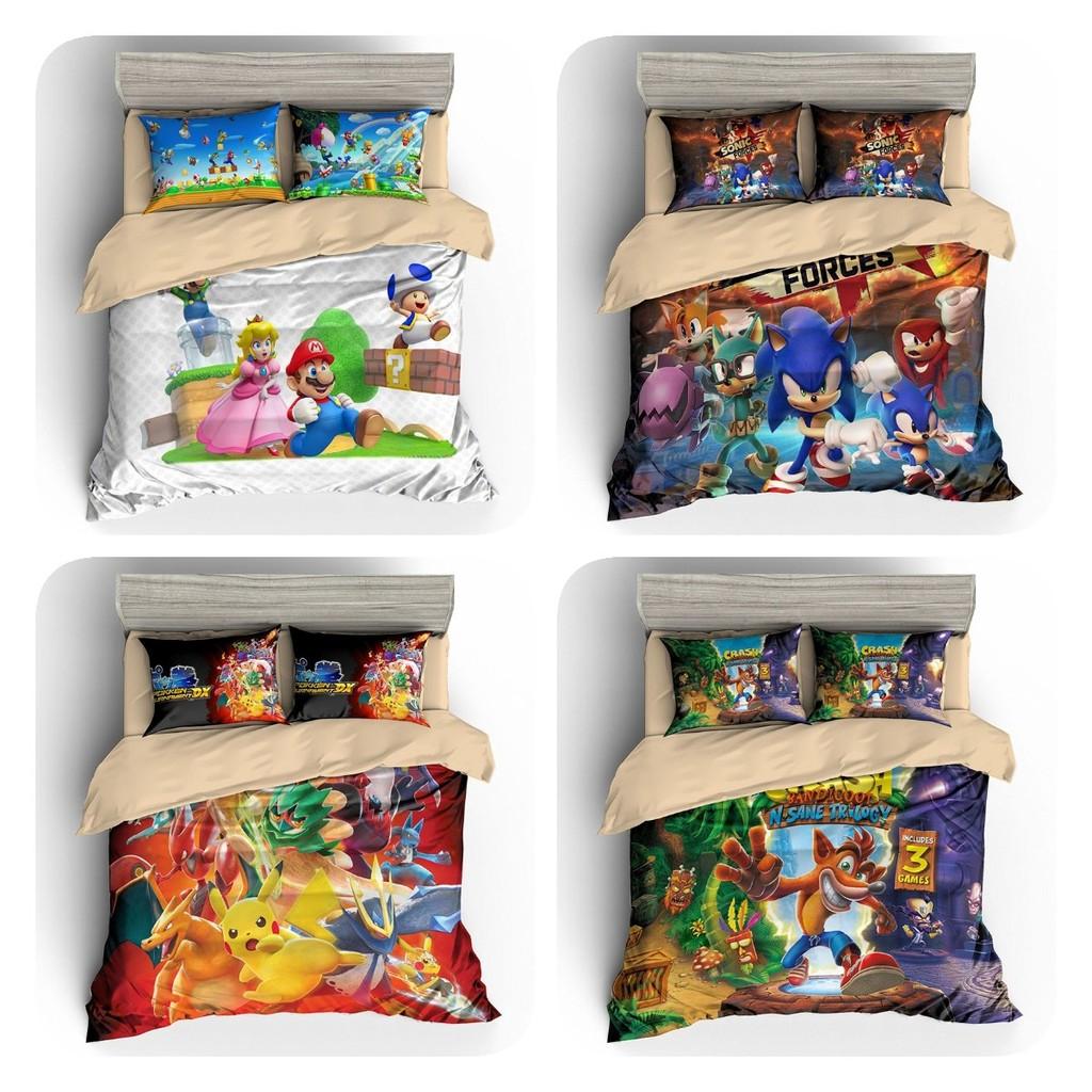 High-quality Digital Print Three Piece Bedding Set Including Pillowcases And Duvet Cover For Stylish Bedrooms