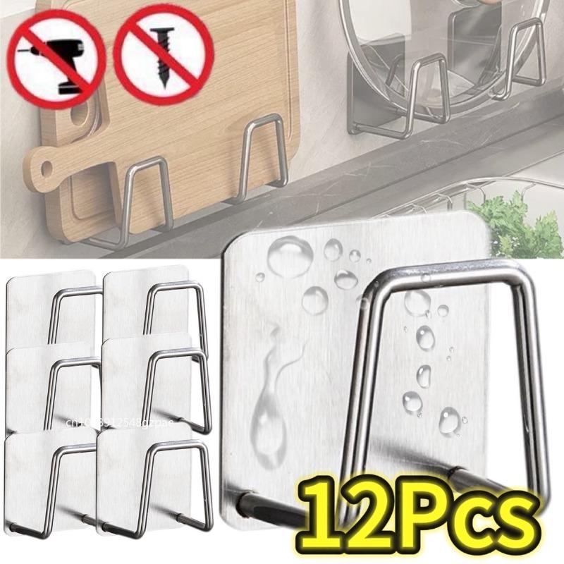 Kitchen Sponges Holder Stainless Steel Sink Shelf Adhesive Holders Drain Drying Rack Wall Hooks Accessories Storage Organizer Cup Holders 5