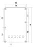SCUD Backplate for Round Tremolo, 11.2mm Pitch, White, Hole, P-105W-RH
