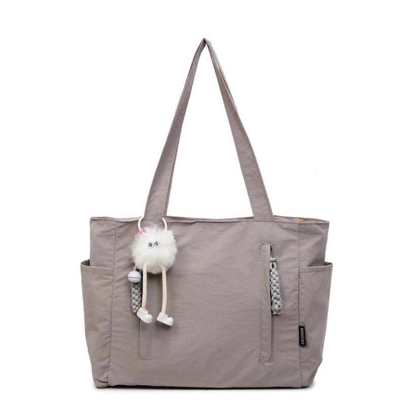 2025 Autumn New Shoulder Bag Canvas Bag Women's Large Capacity Shoulder Bag Student Fashion Tote Bag Handbag Bag