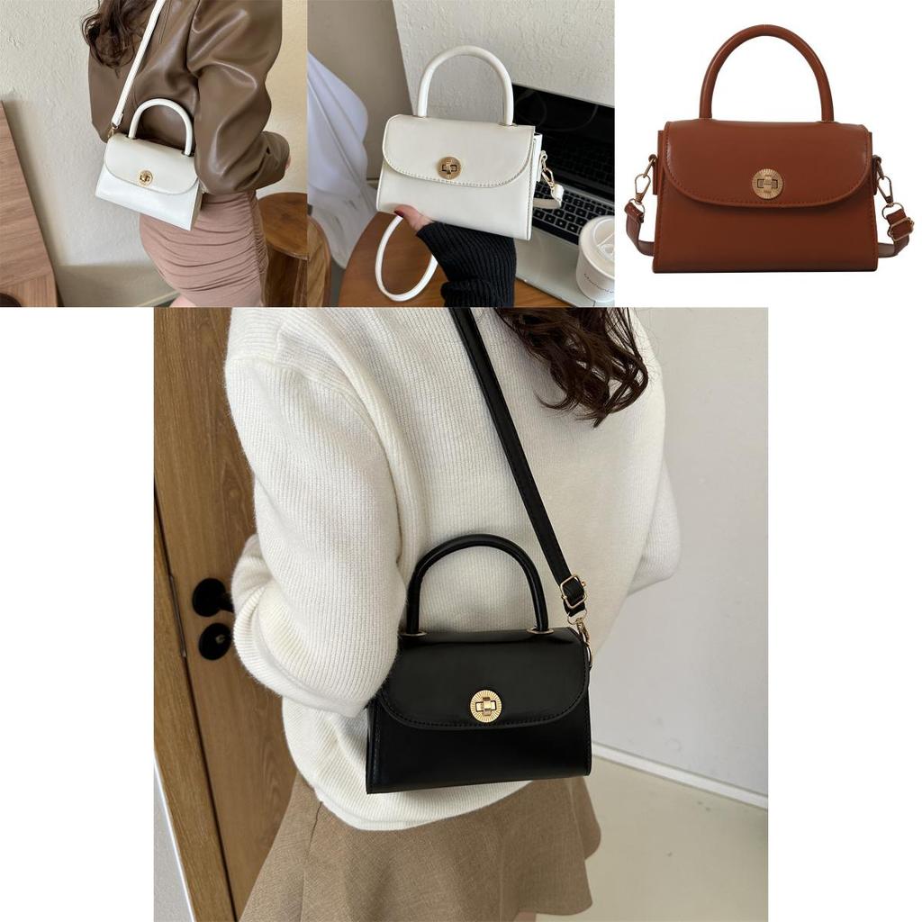 Vintage Minimalist Small Square Bag Autumn New Korean Style Shoulder Bag For Fashion