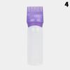 Shampoo Brush Empty Hair Shampoo Bottle With Comb Teeth Salon Treatment Oil Perm Dye Bottle Color Plastic Dry Cleaning Bottle