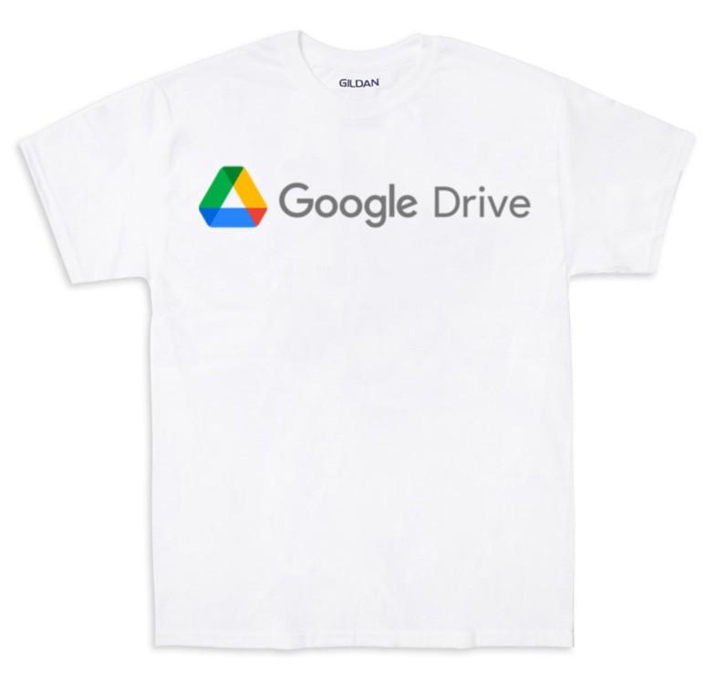 Облачное хранилище GOOGLE Drive Футболка Унисекс Футболка XXXL