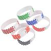 50/100Pcs Mosaic Pattern Colorful Paper Wristbands Waterproof Disposable Bracelets For Parties, Concerts, Festivals