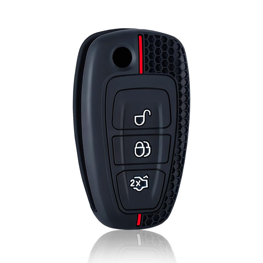 Silicone Car Key Cover Case For Ford Transit Tourneo Custom Ranger C-Max S-Max Focus Galaxy Mondeo
