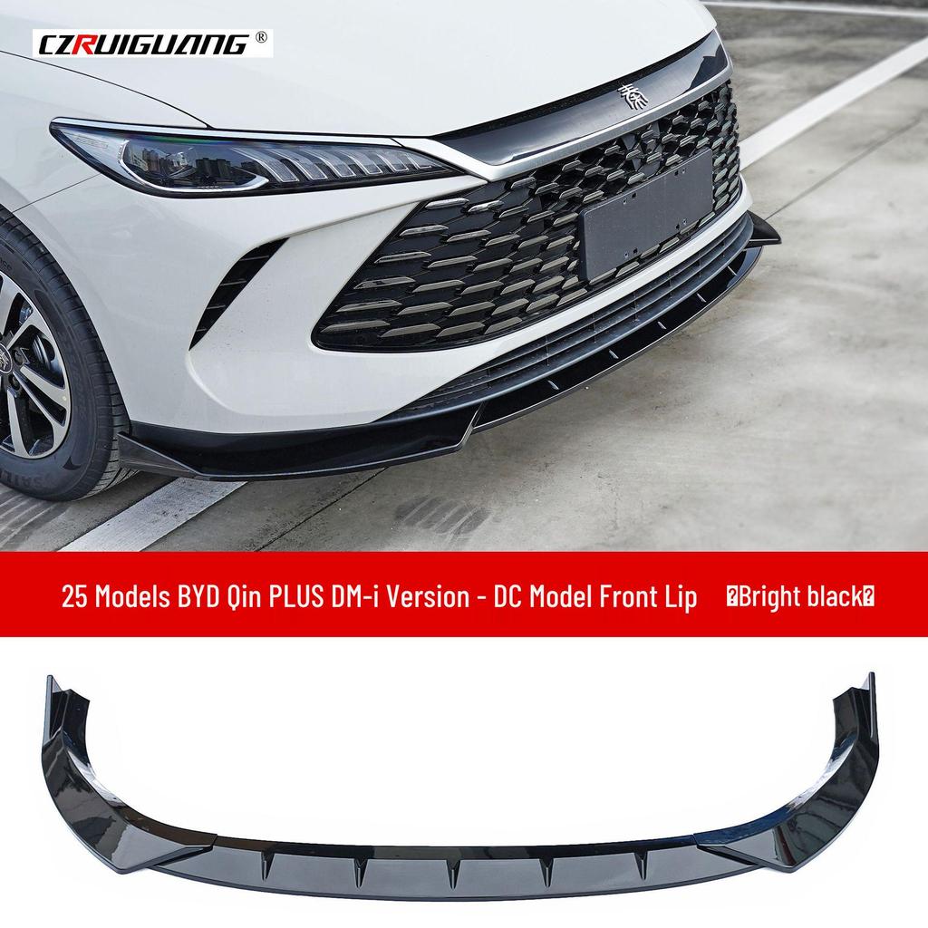 Compatible Modified Roof and Rear Spoiler Kit for 25 Qin PLUS DMi EV Models - Includes Rear Diffuser, Front Splitter, Front Lip, and Rear Bumper.