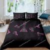International Chess Duvet Cover Set Queen Size Chess Lovers Bedding Set for Boys Adults Microfiber Black Base Quilt Cover