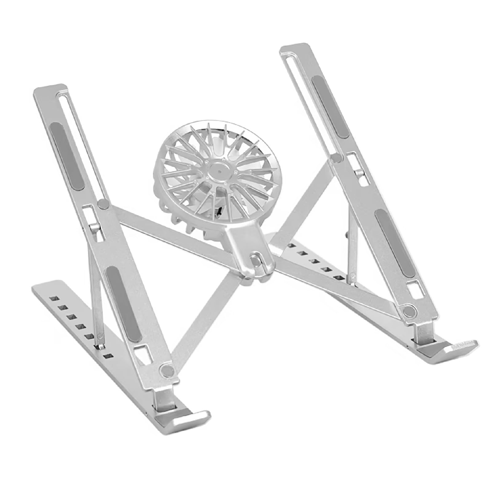 

CAWKAY Computer Laptop Cooling Stand with USB Easy to PC Stand, Fan, Powered, Foldable, Carry, (Silver)
