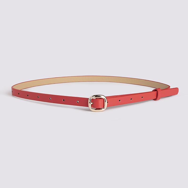 New Women's Japanese Buckle Skirt with Clothing Belt Exquisite Commuter Women's Thin Belt Sweet