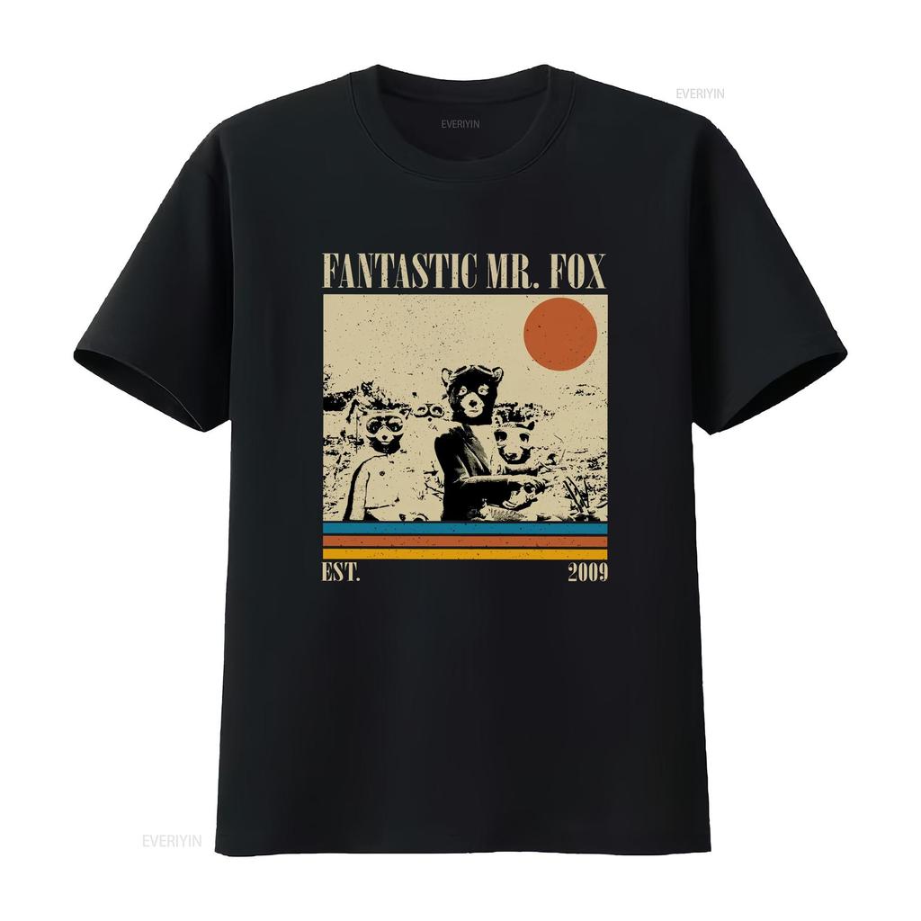 Fantastic Mr Fox T Shirt Retro Vintage Classic S for Him Christmas Vintage Washed Fashion Comfortable Casual Graphic Stylish