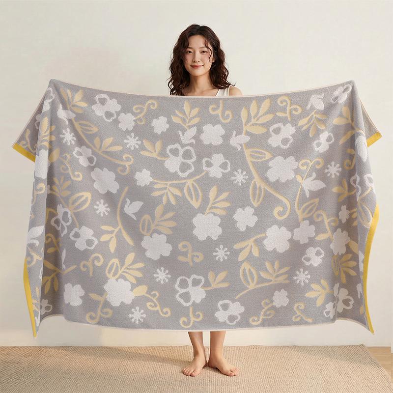 100% Cotton Thickened Quick-Dry Bath & Beach Towel - Enlarged & Premium Quality for Men