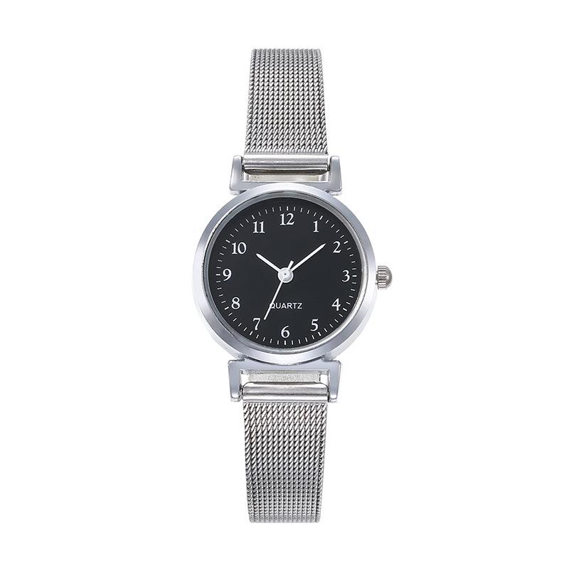 Ladies Mesh Strap Small Dial Casual Fashion Quartz Watch Junior High School Student Simple Watch
