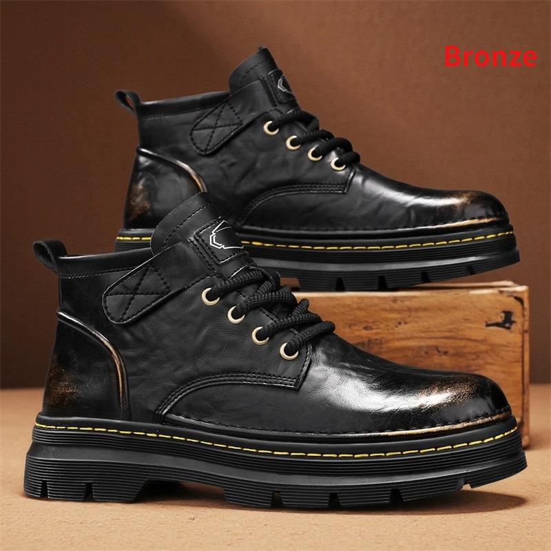 

Мужские ботинки Прочные зимние ботинки Удобные нескользящие ковбойские ботинки для пожилых людей Мужские повседневные уличные кроссовки 45